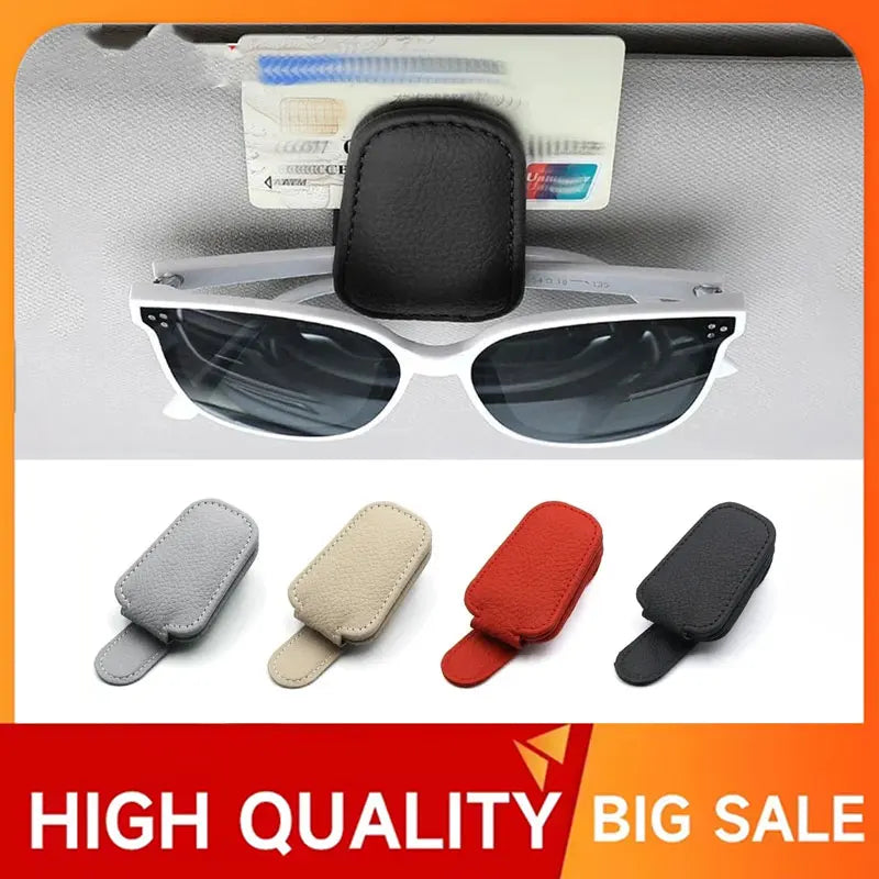 Premium Magnetic Sun Visor Sunglasses Holder