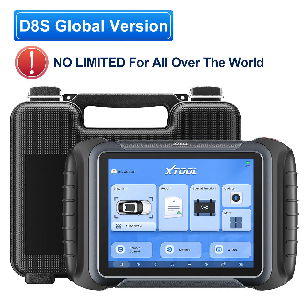 XTOOL D8S Bidirectional OBD2 Scanner with ECU Coding & 42+ Service Functions