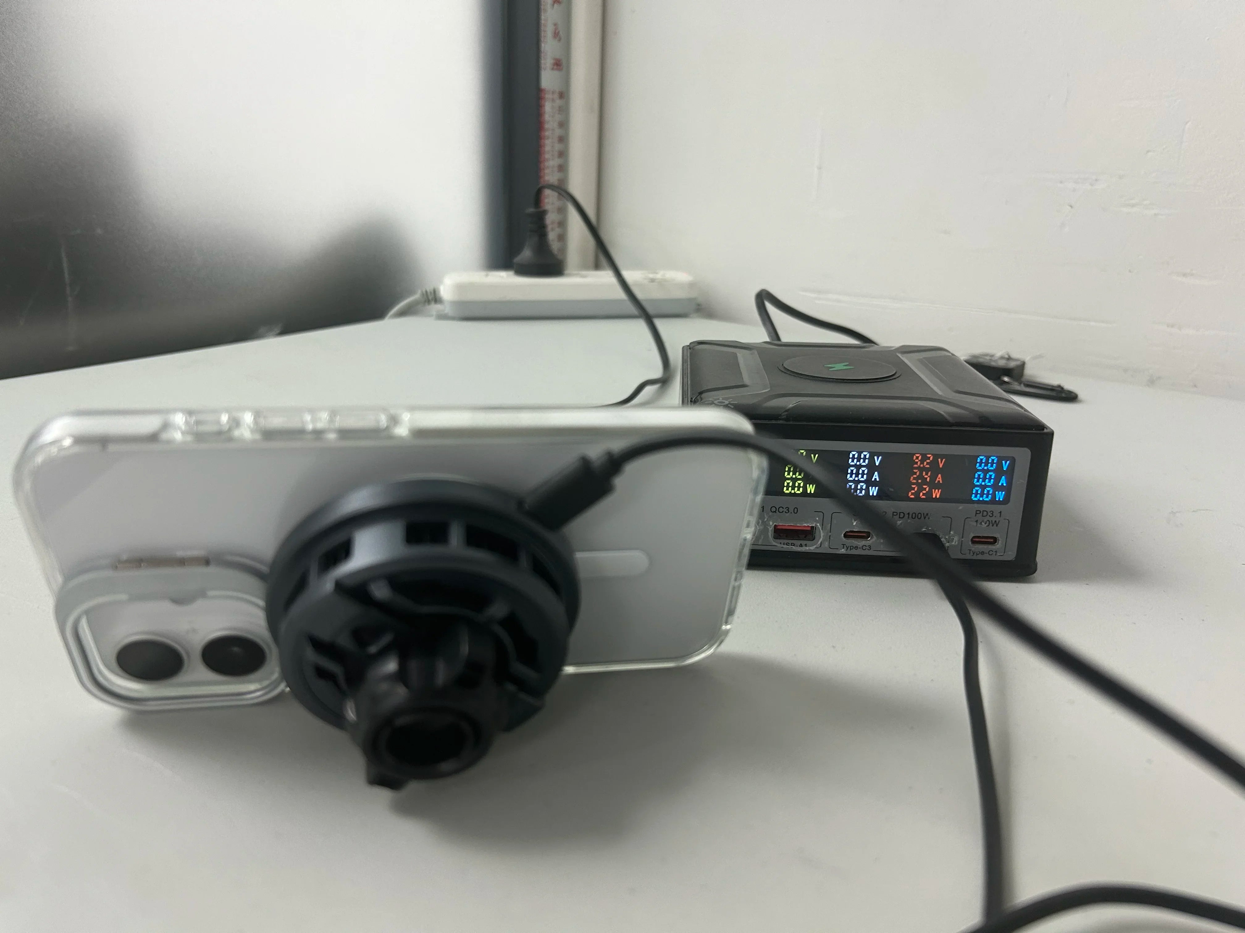 QI2 Magnetic Wireless Car Charger with Cooling Fan
