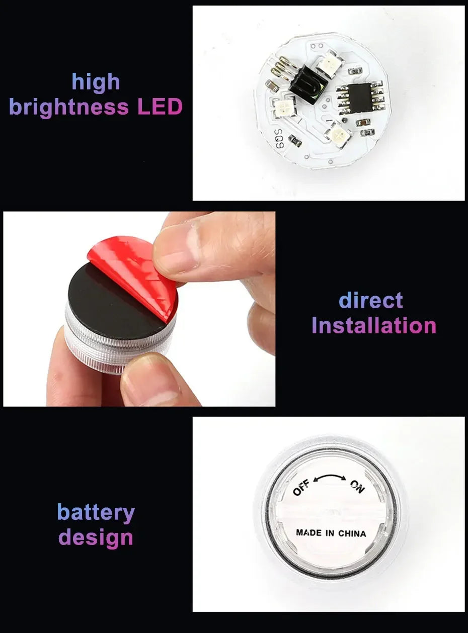 Wireless RGB Interior Accent Light Kit with Remote Control