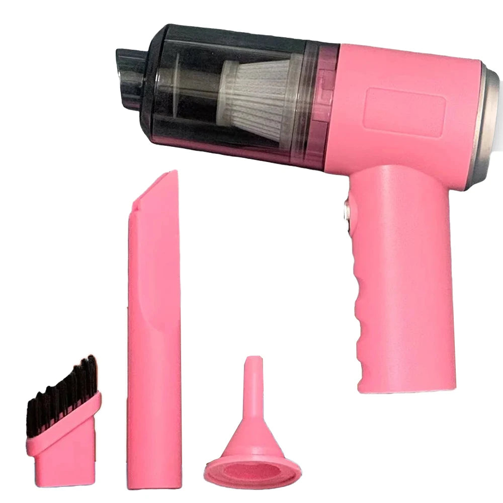 3-in-1 Mini Cordless Car Vacuum & Air Duster - 12000Pa