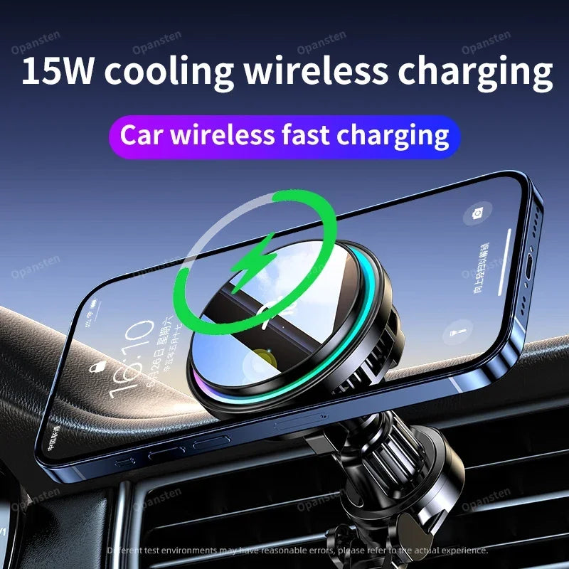QI2 Magnetic Wireless Car Charger with Cooling Fan