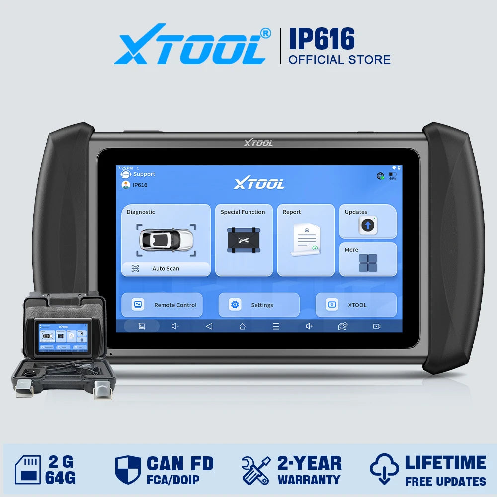 XTOOL InPlus IP616 All-System OBD2 Scanner with 34+ Reset Services