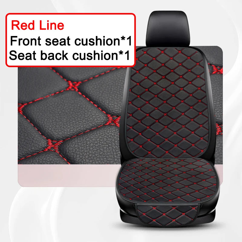 Universal PU Leather Front & Rear Car Seat Cover Set