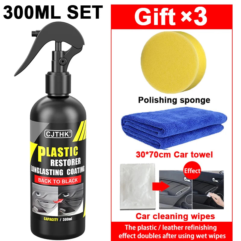 Car Plastic & Trim Restorer - Back to Black Gloss Finish