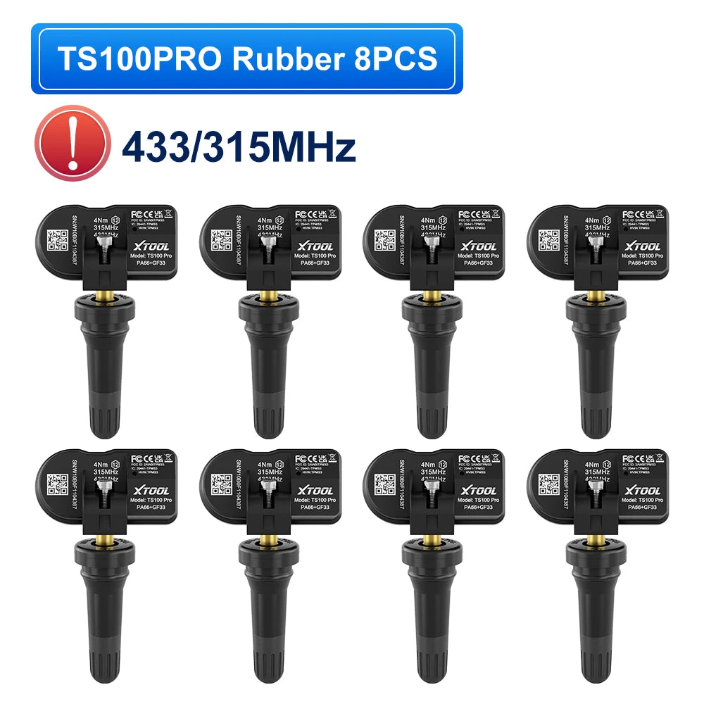 XTOOL TS100PRO TPMS Sensor Rubber Version 315MHz/433MHz
