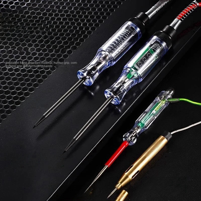 Automotive Circuit Tester Pen – 6V–24V Voltage Probe with Indicator Light