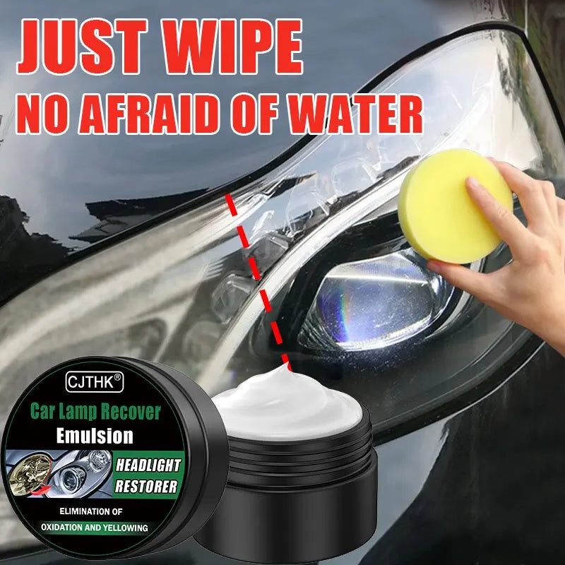 Car Headlight Restoration Kit with Oxidation & Scratch Remover
