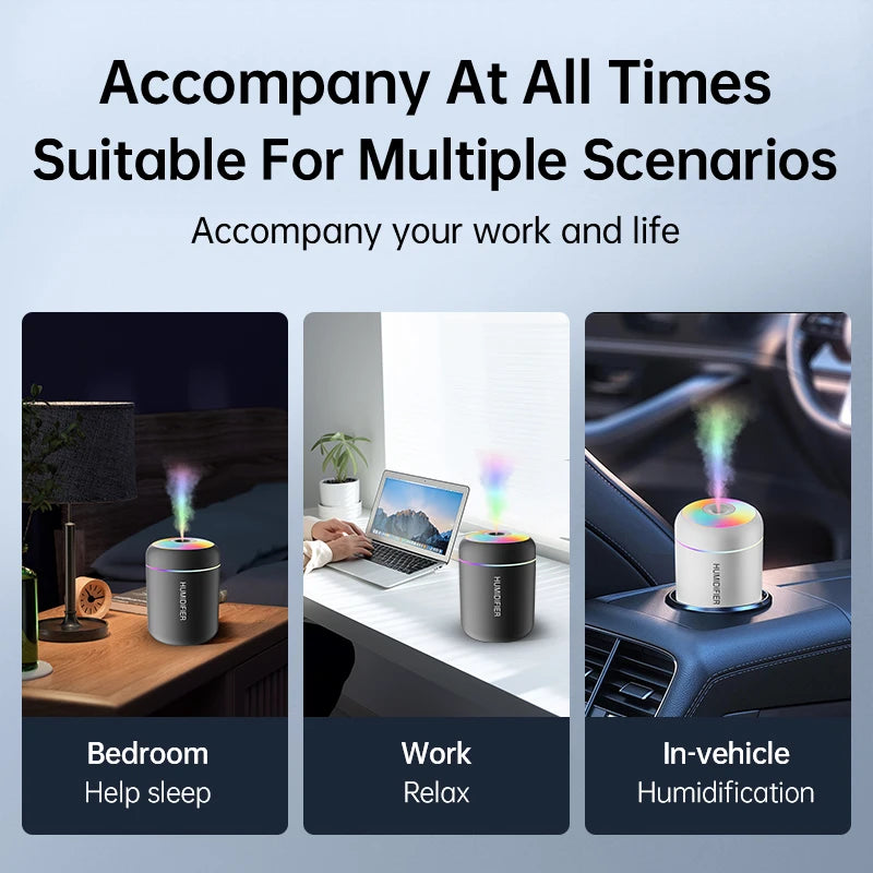 180ML USB Mini Humidifier & Aroma Diffuser