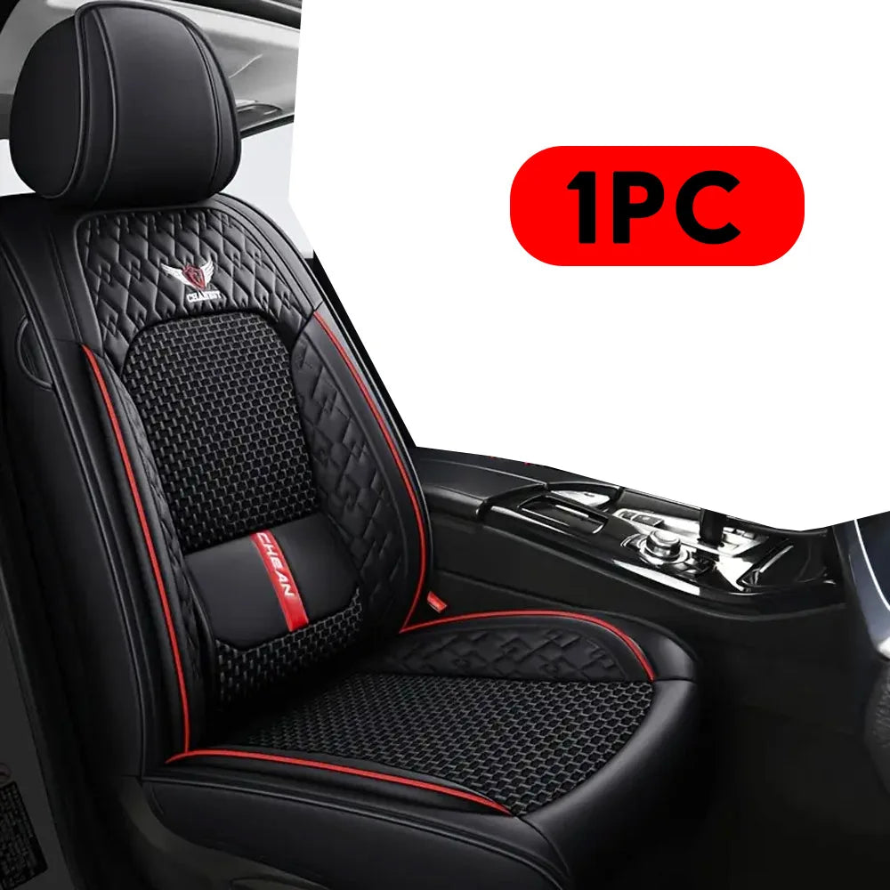 Universal PU Leather Car Seat Cover Set for 5-Seater Cars