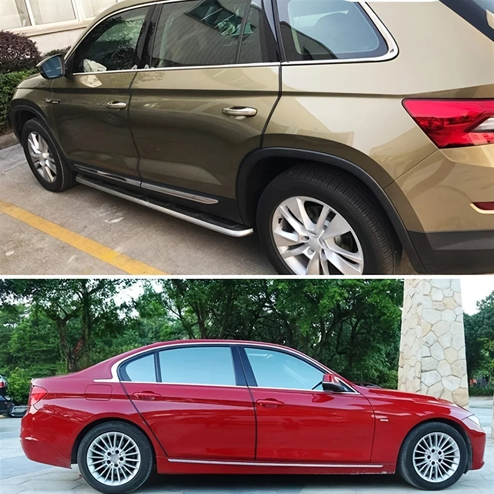 Top: Gold SUV, Bottom: Red Sedan