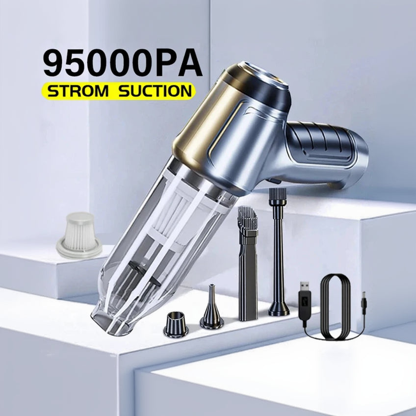 95,000Pa Wireless Handheld Car Vacuum Cleaner