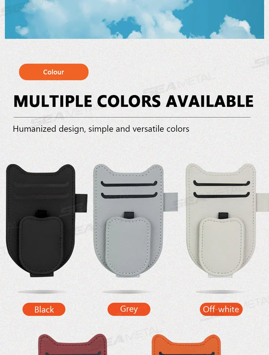 Premium Magnetic Sunglasses Holder for Car Visors
