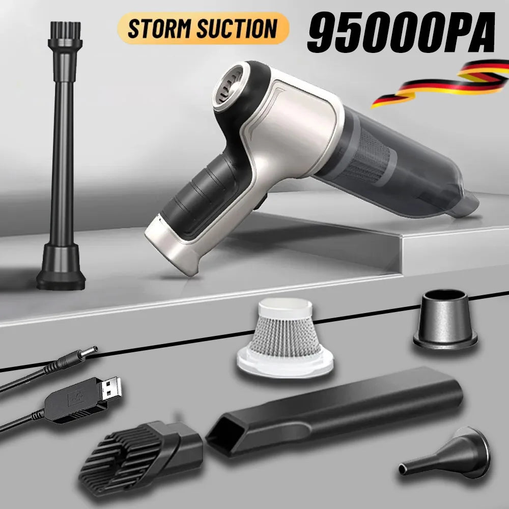 95,000Pa Wireless Handheld Car Vacuum Cleaner
