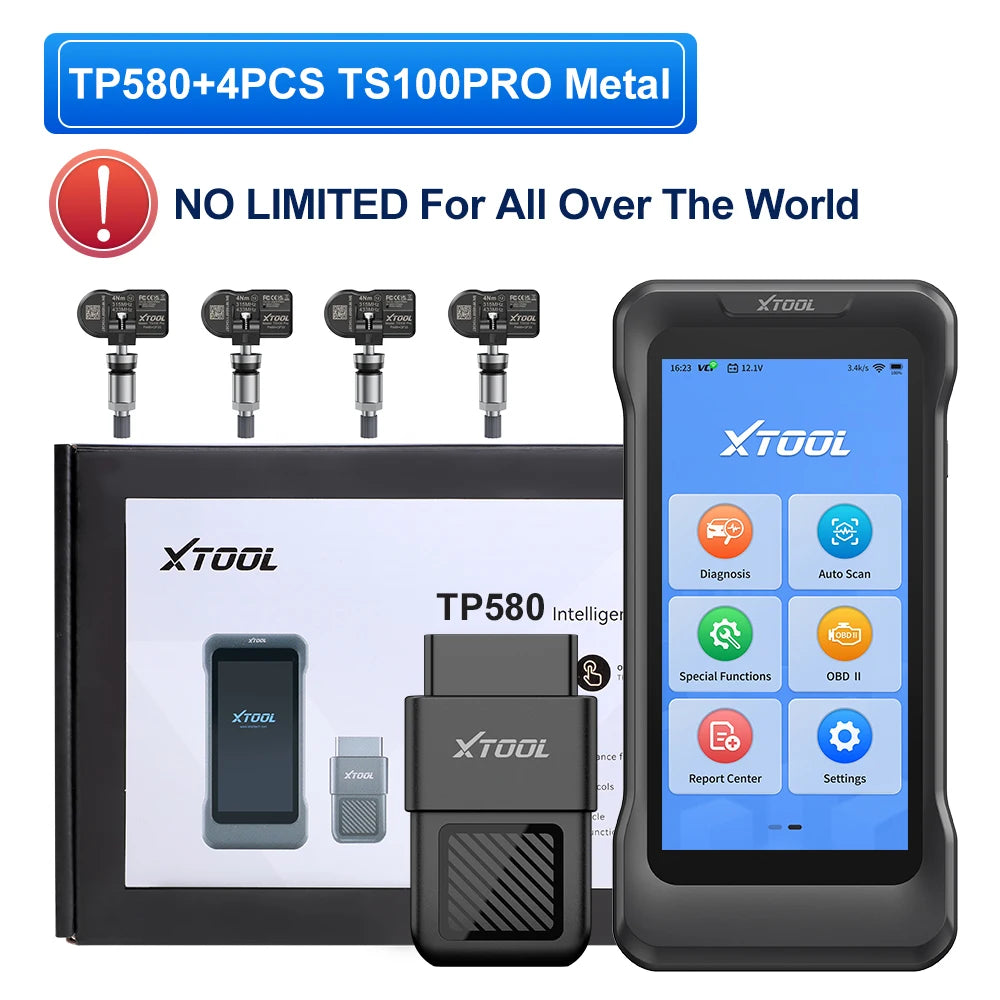 XTOOL TP580 TPMS Programming Tool & All-System Diagnostic Scanner with 22+ Services