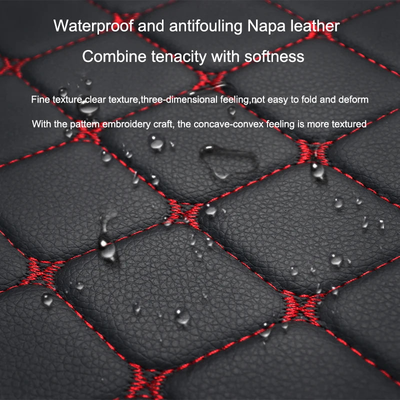 Universal PU Leather Front & Rear Car Seat Cover Set