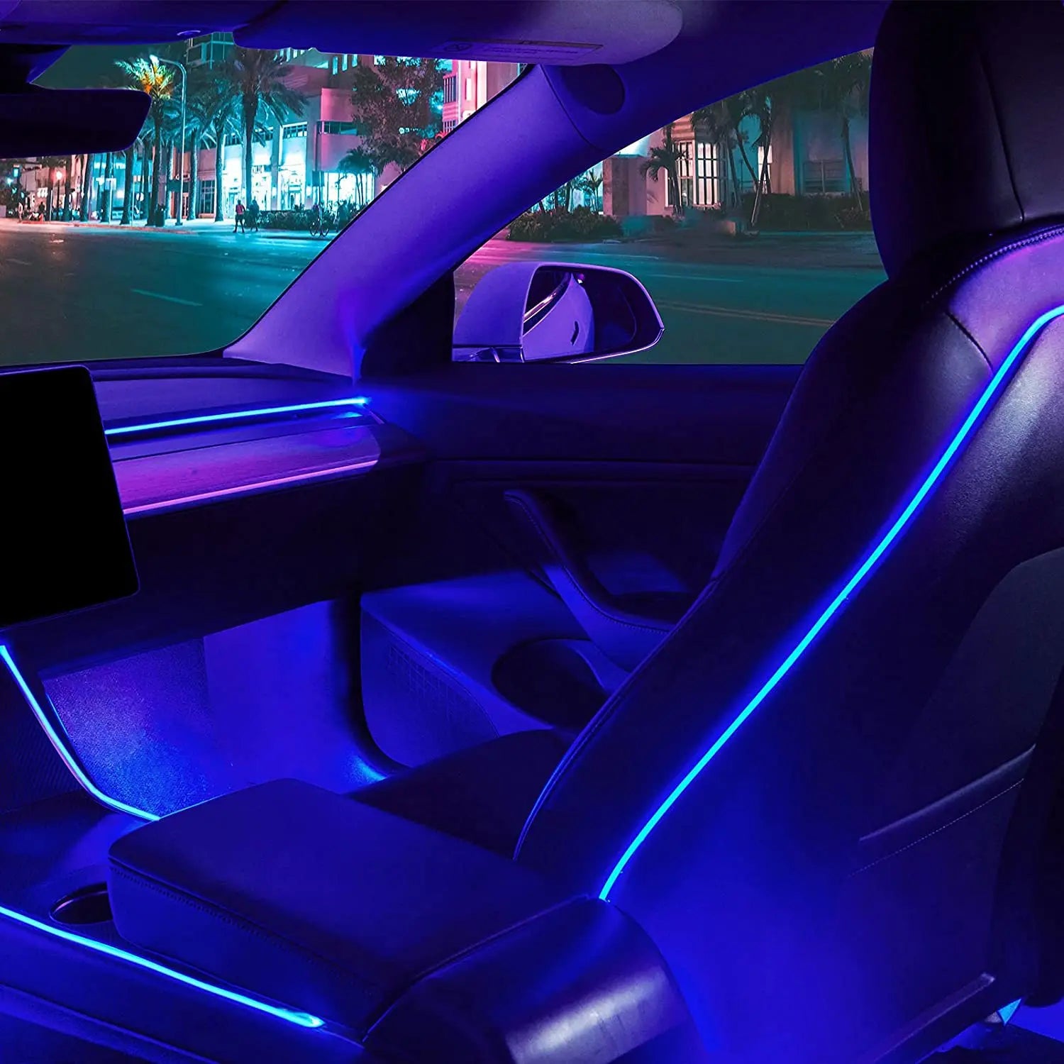 Smart RGB Interior Ambient Lighting Kit with App Control