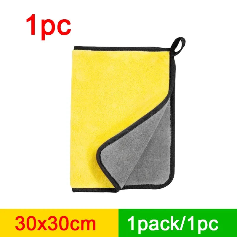 SEAMETAL Fast-Dry Microfiber Car Towel - Super Absorbent Lint-Free Detailing Cloth