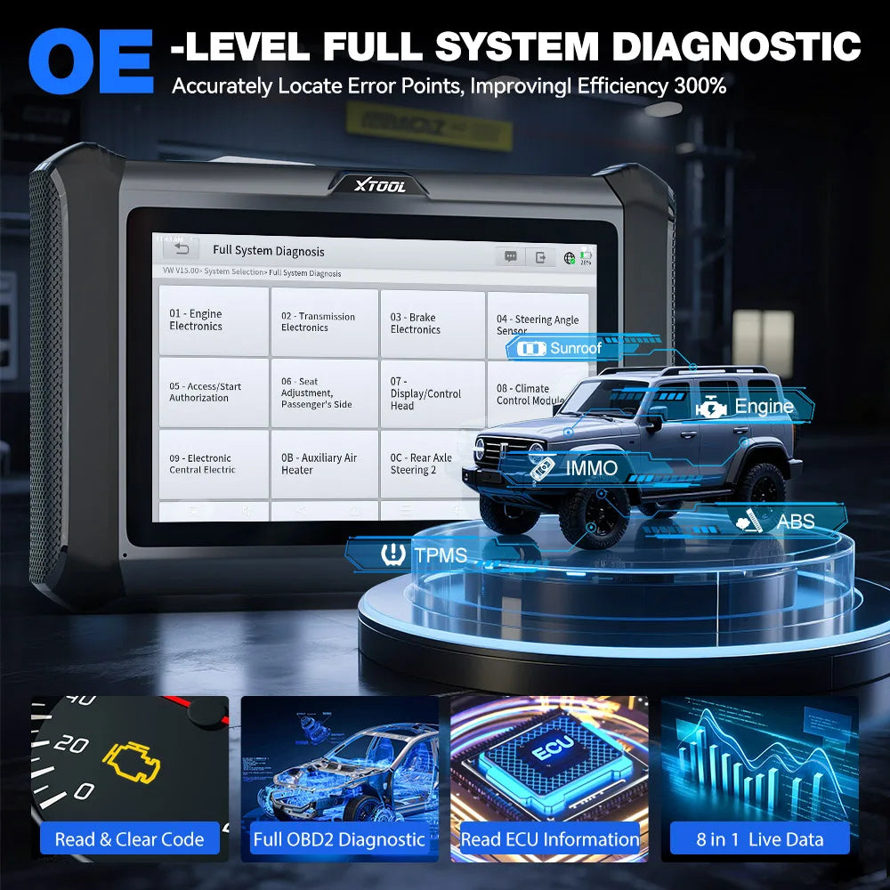 XTOOL X100 PADS Key Programmer & All-System Diagnostic Scanner with CAN FD, DoIP & FCA