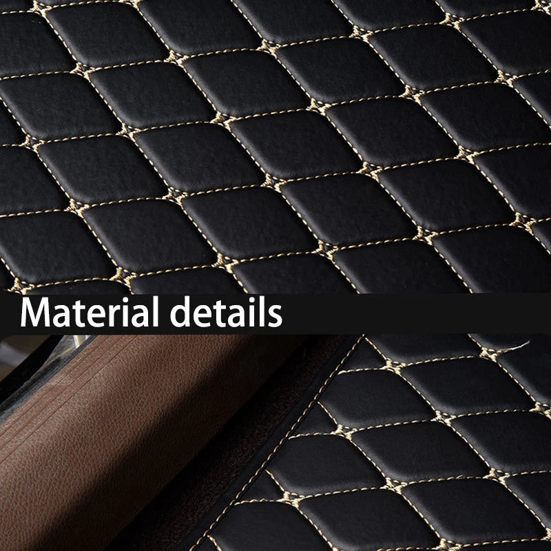 Universal 5-Piece PU Leather Car Floor Mat Set