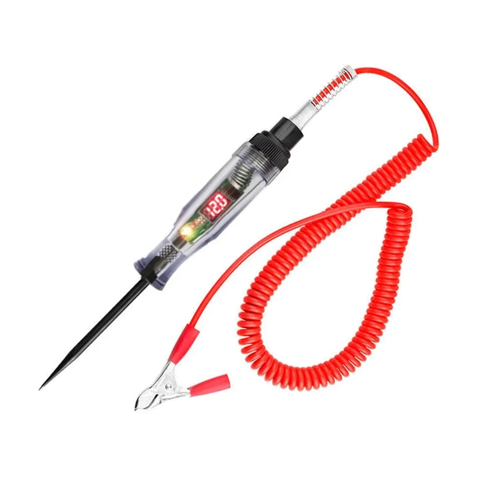 Automotive Circuit Tester Pen – 6V–24V Voltage Probe with Indicator Light
