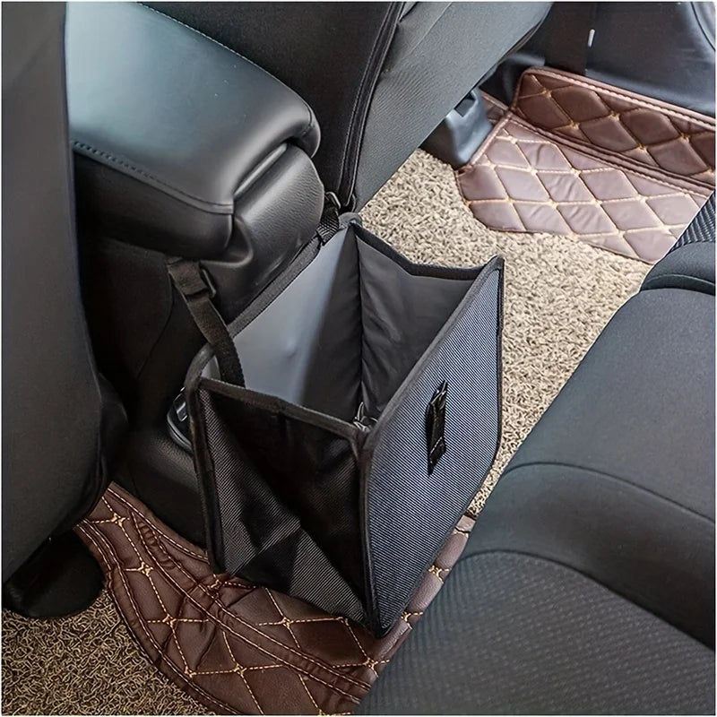 Foldable Leakproof Car Trash Can & Storage Organizer