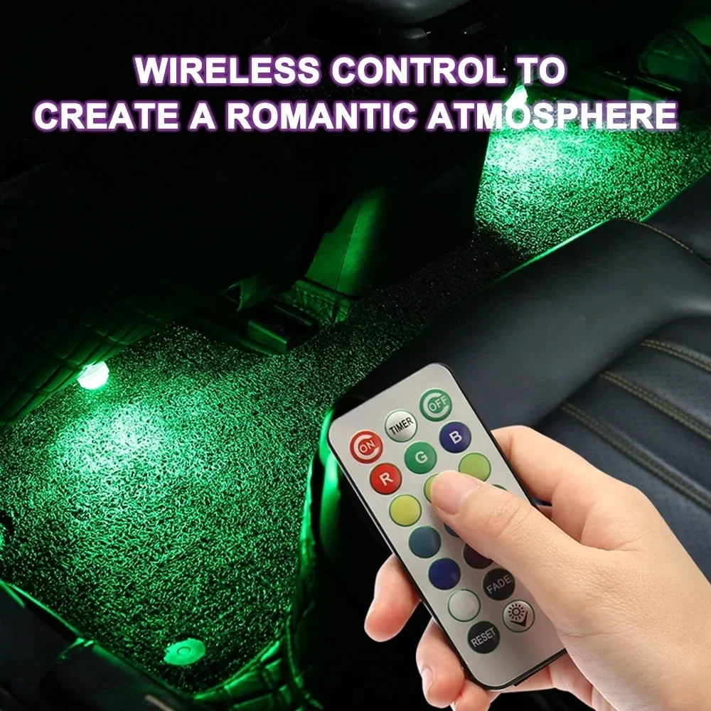 Wireless RGB Interior Accent Light Kit with Remote Control