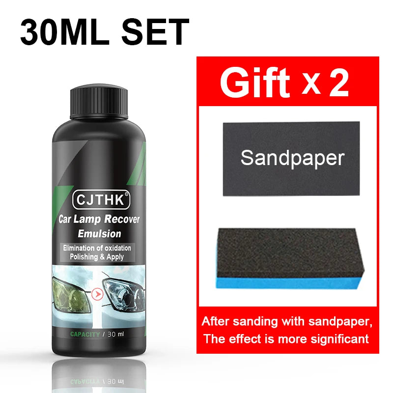 Car Headlight Restoration Kit with Scratch & Oxidation Remover