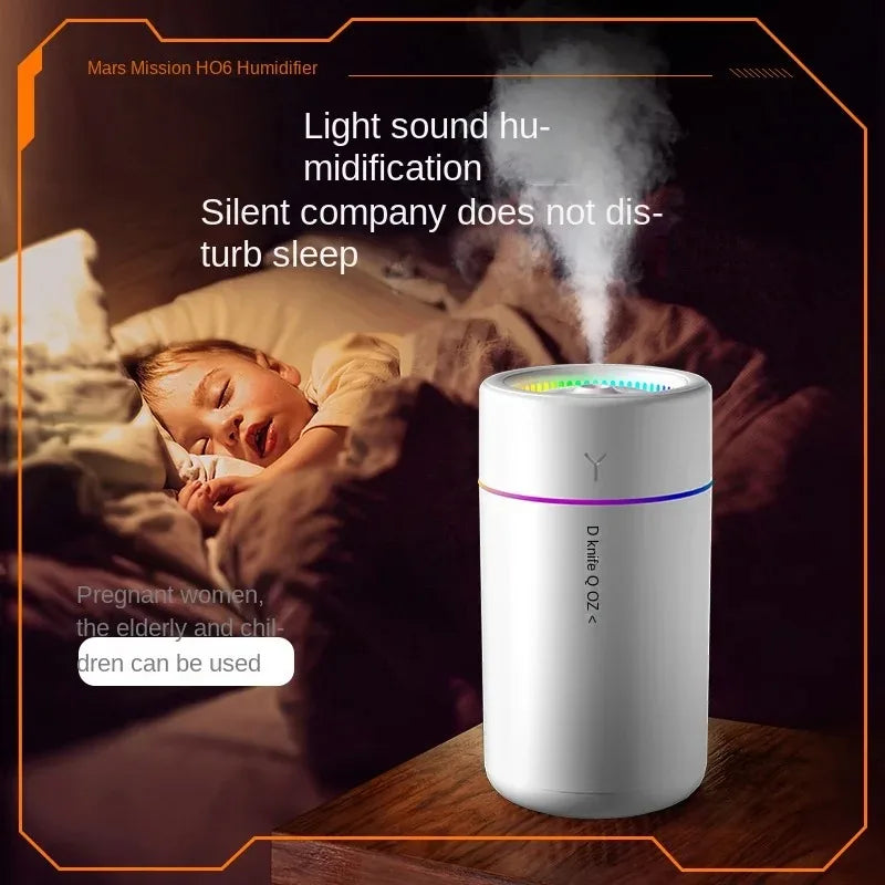 280ML USB Air Humidifier & Essential Oil Diffuser with LED Light