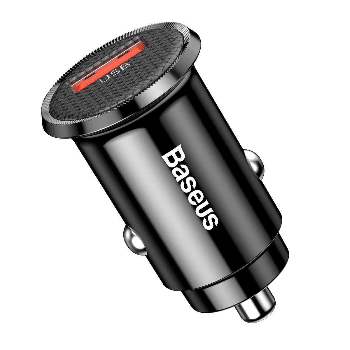 Baseus car charger on a white background