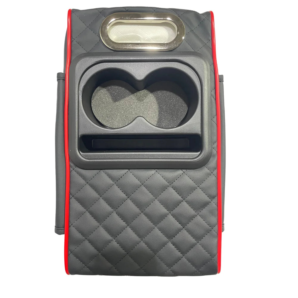 Premium Center Console Armrest Cushion with Dual Cup Holders