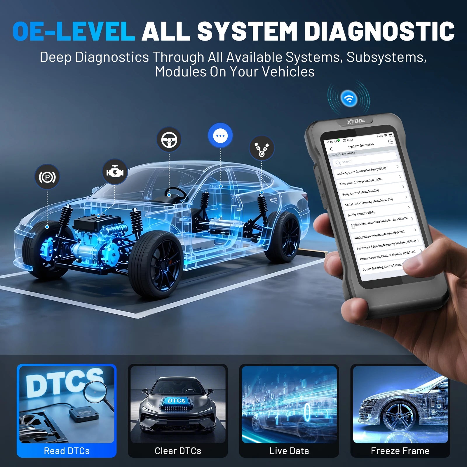 XTOOL TP580 TPMS Programming Tool & All-System Diagnostic Scanner with 22+ Services