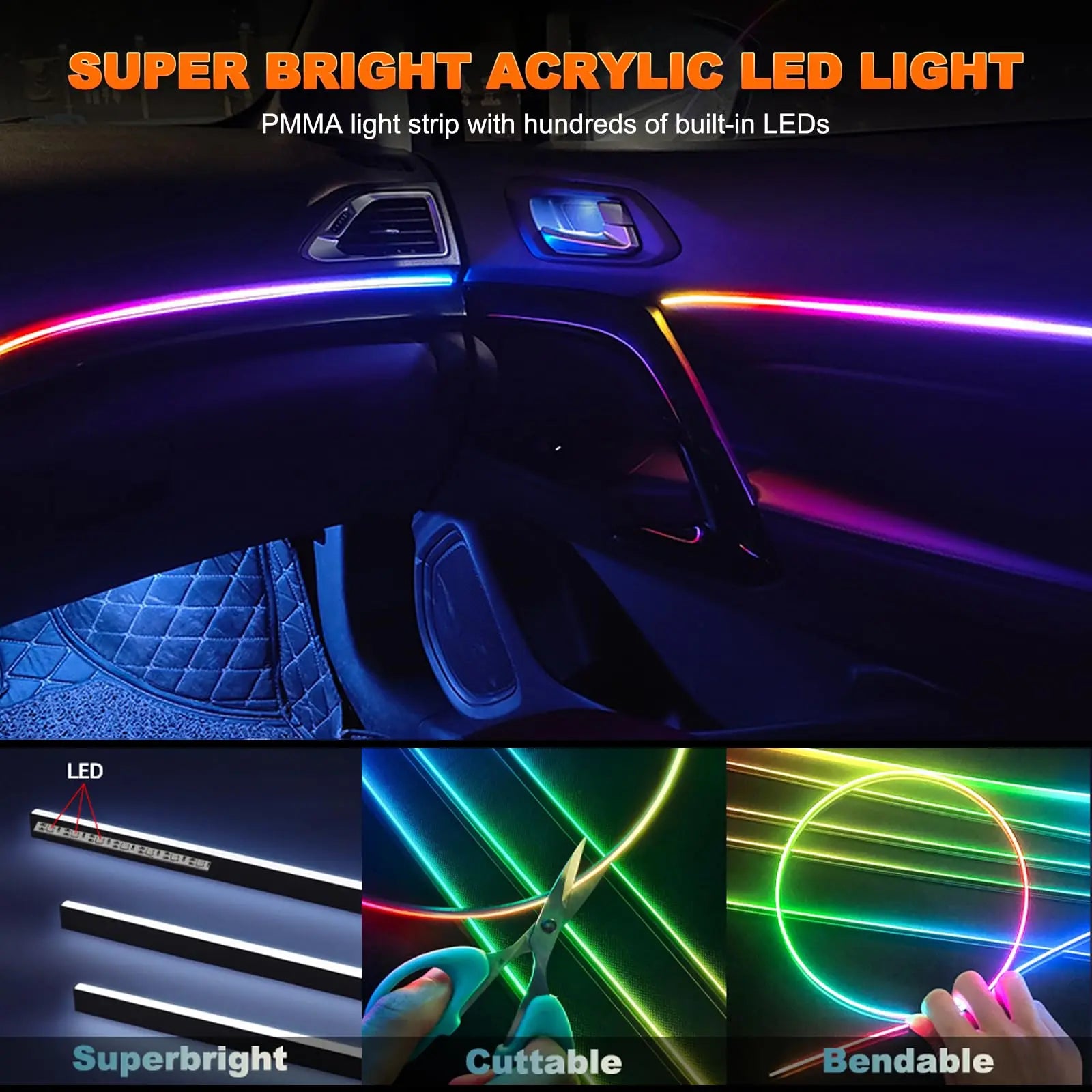 Smart RGB Symphony Interior Ambient Lighting System