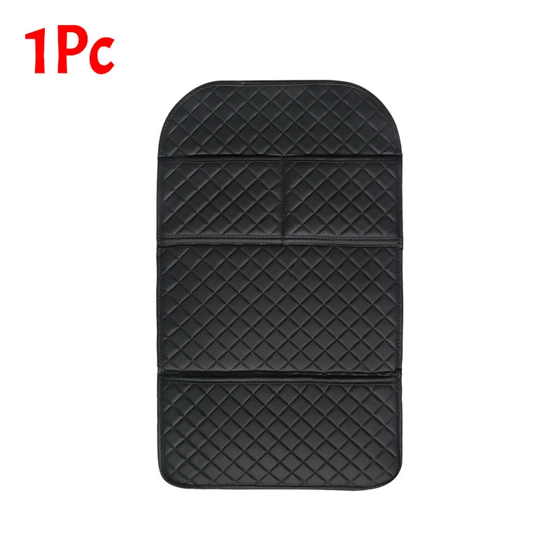 Universal PU Leather Seat Back Protector with Organizer Pocket