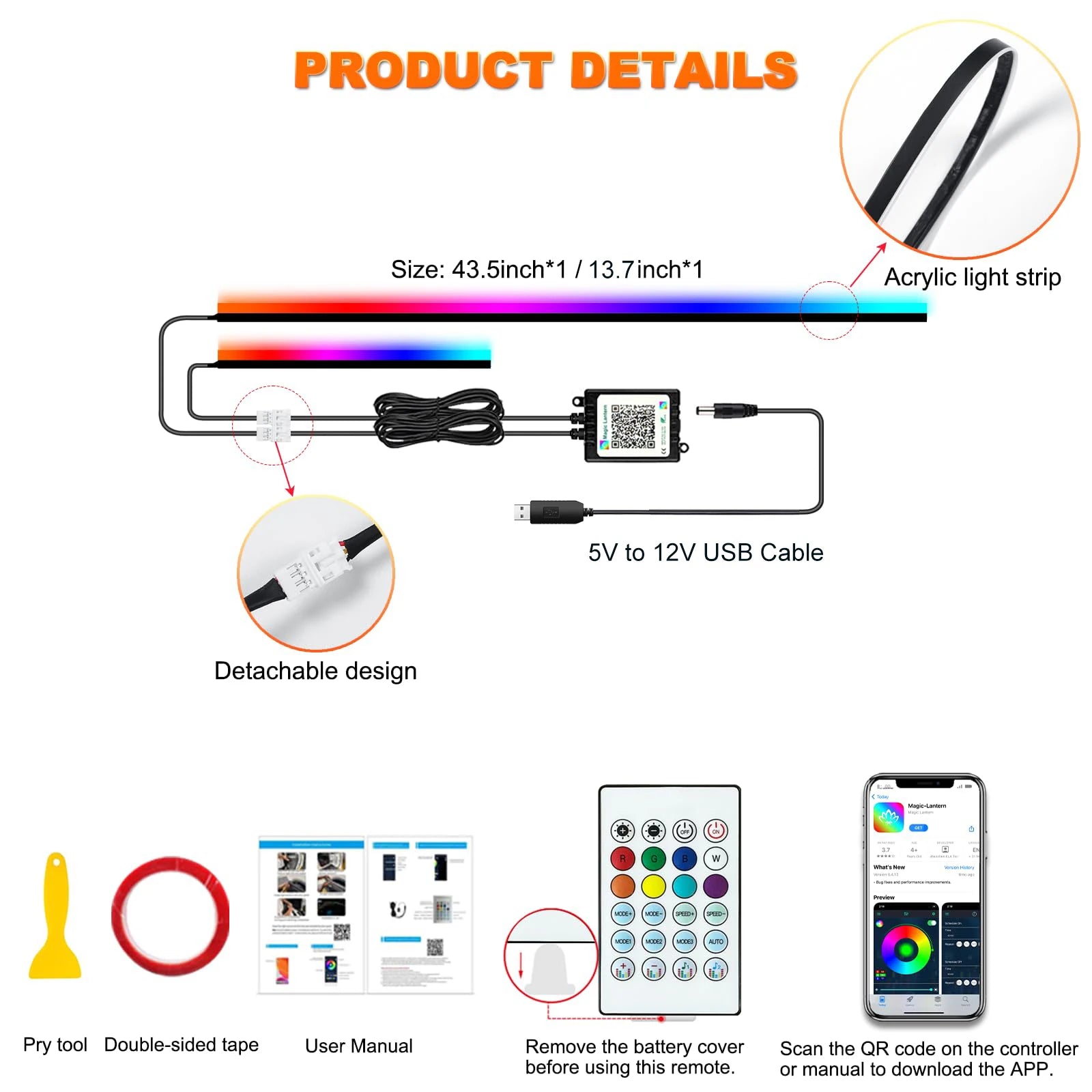 Smart RGB Symphony Interior Ambient Lighting System