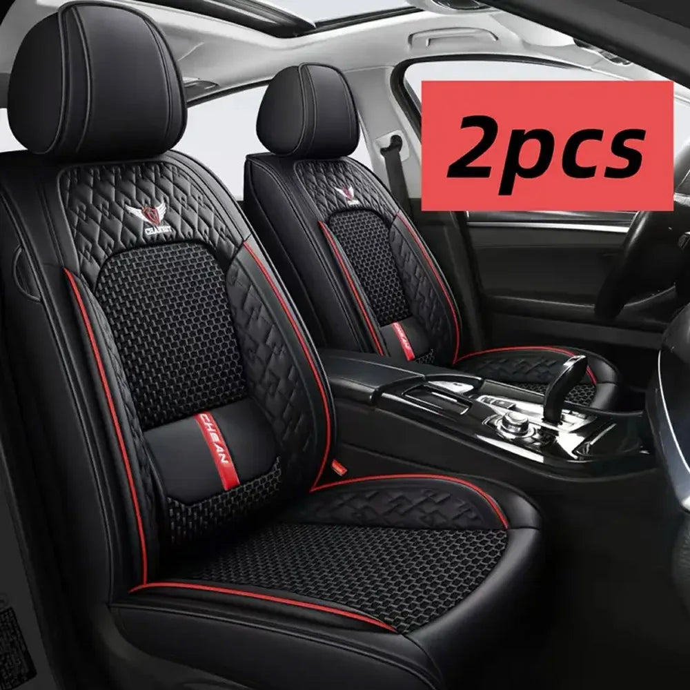 Universal PU Leather Car Seat Cover Set for 5-Seater Cars