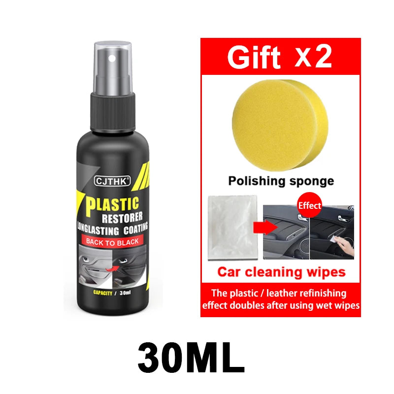 Car Plastic & Trim Restorer - Back to Black Gloss Finish