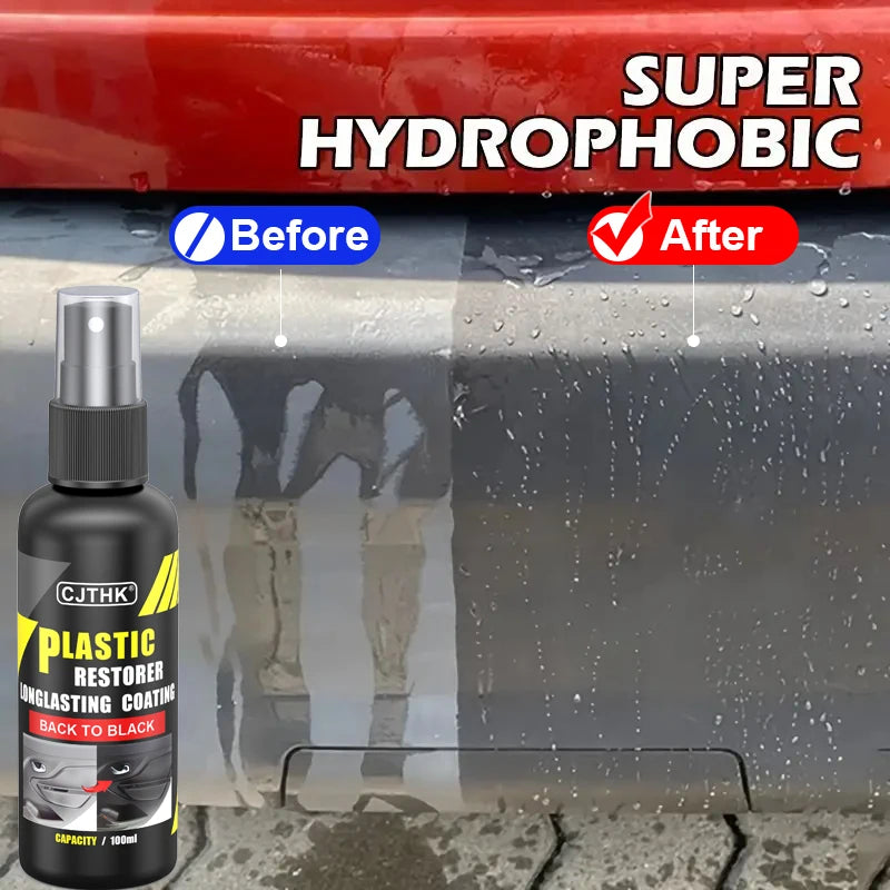 Car Plastic & Trim Restorer - Back to Black Gloss Finish