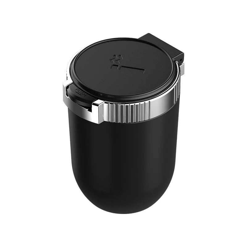 Portable LED Car Ashtray with Lid – Cup Holder Fit Travel Ash Tray