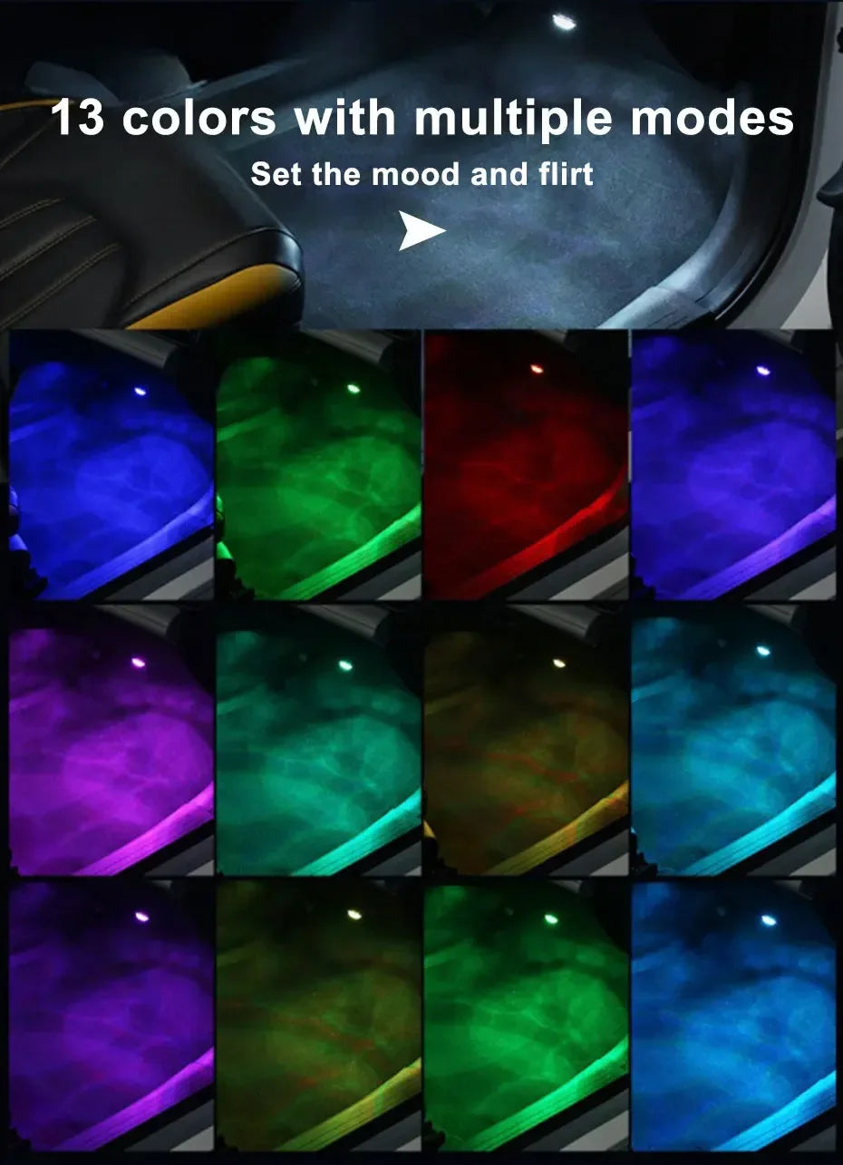 Wireless RGB Interior Accent Light Kit with Remote Control