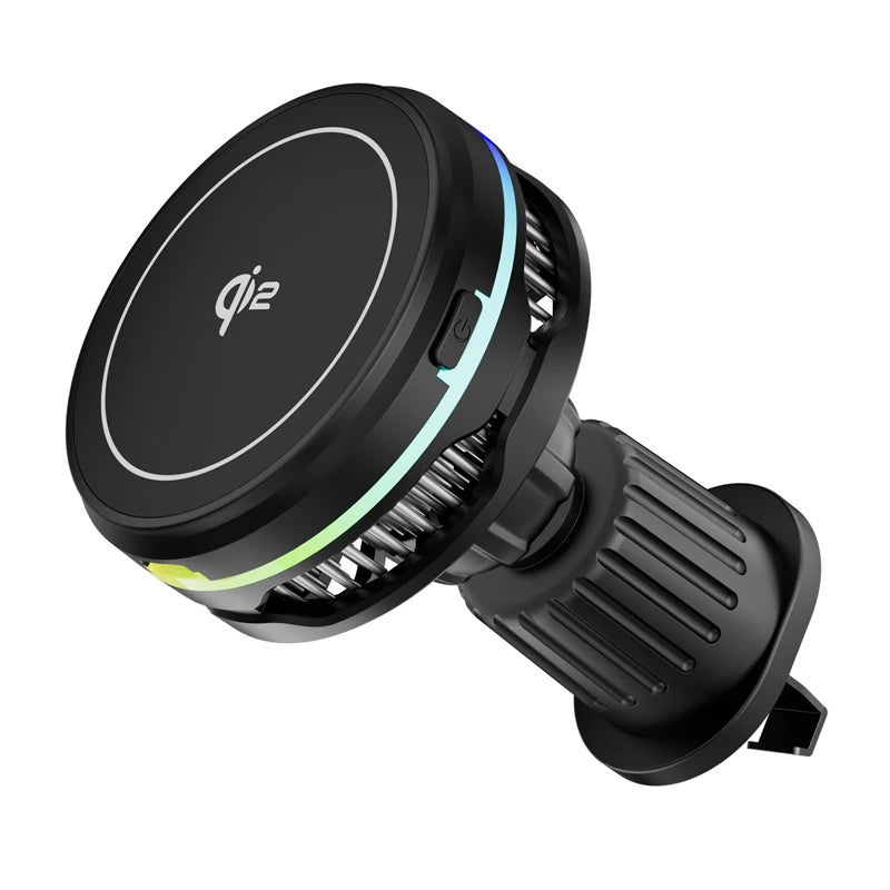 QI2 Magnetic Wireless Car Charger with Cooling Fan