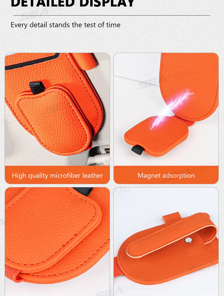 Premium Magnetic Sunglasses Holder for Car Visors